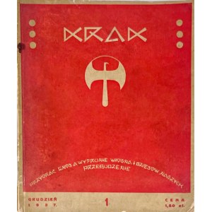 STANISŁAW SZUKALSKI (1893-1987), CZASOPISMO KRAK, numer 1, grudzień, 1937