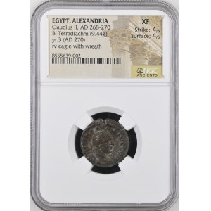 Egypt. Alexandria Cladius II A.D 268-270 Tetradrachm Yr 3 270 C.E