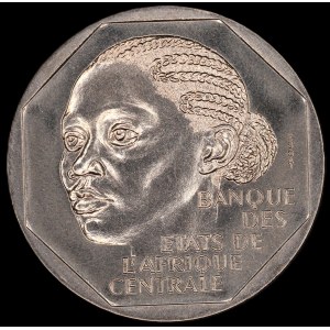 Gabon. 500 Francs 1985 Essai Nickel
