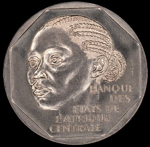 Gabon. 500 Francs 1985 Essai Nickel
