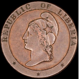 Liberia. 1847 2 Cents Scarce