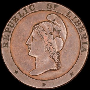 Liberia. 1847 2 Cents Scarce