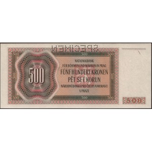 Bohemia & Moravia. 50 Korun 1942 Prefix A Specimen