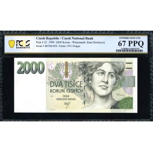 Czech Republic. 1999 2000 Korun Prefix B