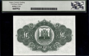 Gibraltar. 1971 1 Pound Prefix H