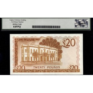 Gibraltar. 1986 20 Pounds Prefix A