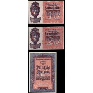 Liechtenstein. 10 20 50 Heller 1920