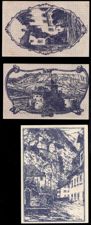 Liechtenstein. 10 20 50 Heller 1920