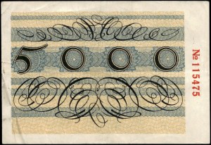 Poland. Wrocław 5000 Marek 1923 Scarce