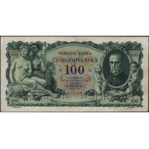 Slovakia. 1931 (1939) 100 Korun Overprint on P 23 Specimen Very Rare