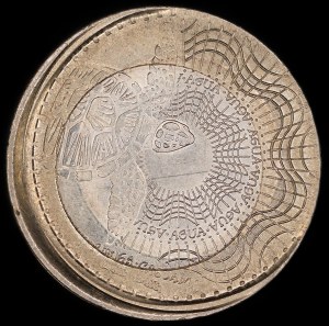 Colombia. 2013 1000 Pesos Off Center Nucleus Mint Error Rare