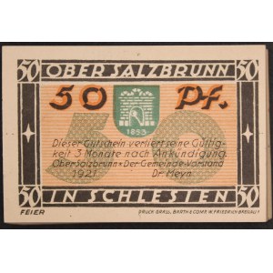 Poland. Szczawno Zdrój 50 Fenigow 1921 Bundle 113 Pieces 3 Different Types