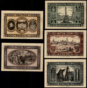 Poland. Raciborz 1 2 3 5 10 Marek 1921 5 Piece Set