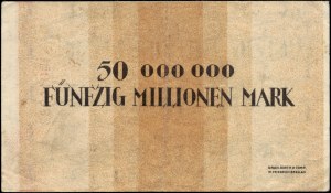 Poland. Wrocław 50 Millionen Marek 1923
