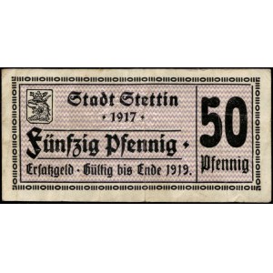 Poland. Szczecin 50 Fenigow 1917 First Time on Onebid