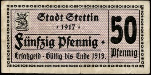 Poland. Szczecin 50 Fenigow 1917 First Time on Onebid