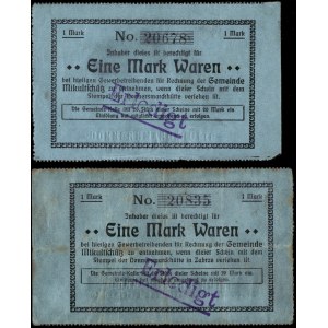 Poland. Mikulczyce 1 Marka 1914 With & Without Zarbze Inscription