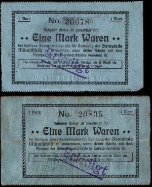 Poland. Mikulczyce 1 Marka 1914 With & Without Zarbze Inscription