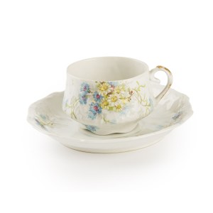 Fabryka Porcelany Ćmielów - ks. Franciszek Drucki - Lubecki, Filiżanka ze spodkiem, fason Muślin, pocz. XX w.