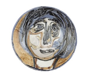 Yannick Leider, Decorative platter, 2nd half of 20th century.