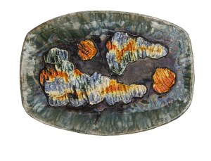 Stefania Dretler-Flin and Zygmunt Flin, Decorative platter, 1960s.
