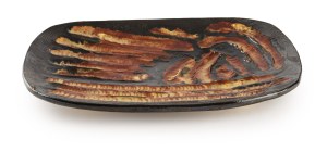 Leszek Dutka, Decorative platter, 1960s-70s.