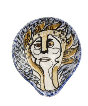 Yannick Leider, Decorative platter, 2nd half of 20th century.