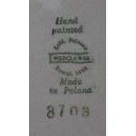 Elżbieta Piwek-Białoborska Zakłady Fajansu Włocławek we Włocławku, Garnitur do ciast, wzór nr 184, lata 50.- 60. XX w.