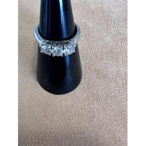 WHITE GOLD TRILOGY RING WITH LAB-GROWN DIAMONDS - TRIL LG4