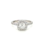 14K WHITE GOLD RING WITH NATURAL DIAMONDS - SFR40301
