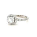 14K WHITE GOLD RING WITH NATURAL DIAMONDS - SFR40301