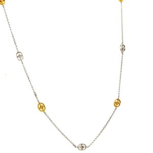 18K GOLD CHOKER WITH DIAMONDS - PND30405
