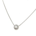WHITE GOLD CHOKER WITH DIAMONDS - PND30301