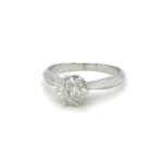 3.23 GR WHITE GOLD RING WITH DIAMONDS - RNG40903