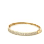 14K YELLOW GOLD BRACELET 10.02 GR WITH DIAMONDS - DH-B353