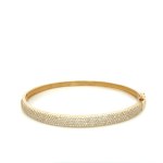 14K YELLOW GOLD BRACELET 10.02 GR WITH DIAMONDS - DH-B353