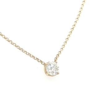 2.69 GR YELLOW GOLD CHOKER WITH DIAMONDS - DH-P199