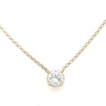 2.69 GR YELLOW GOLD CHOKER WITH DIAMONDS - DH-P199