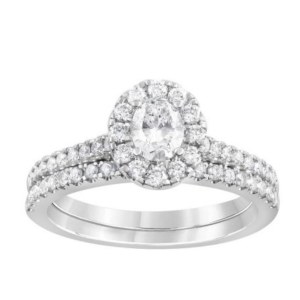 425 LG GOLD RING WITH LAB GROWN DIAMONDS