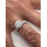 425 LG GOLD RING WITH LAB GROWN DIAMONDS