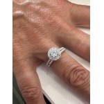 425 LG GOLD RING WITH LAB GROWN DIAMONDS
