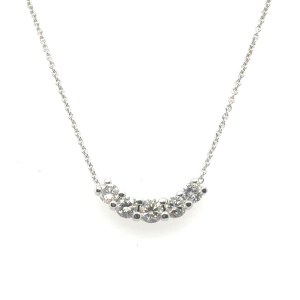 3.85 GR WHITE GOLD CHOKER WITH DIAMONDS - DH-P290