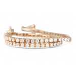 18K GOLD TENNIS BRACELET 5.50 GR WITH LABGROWN DIAMONDS