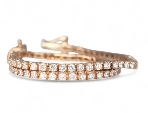 18K GOLD TENNIS BRACELET 5.50 GR WITH LABGROWN DIAMONDS
