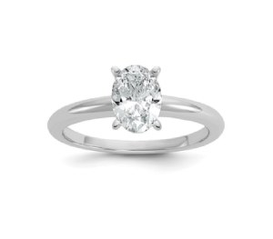 3.14 GR GOLD RING WITH LAB GROWN DIAMOND - 445 18K LG