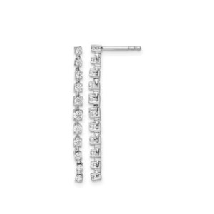 18K GOLD EARRINGS WITH NATURAL DIAMONDS FOR 0.52 CT - 849 NAT