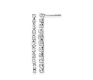 18K GOLD EARRINGS WITH NATURAL DIAMONDS FOR 0.52 CT - 849 NAT
