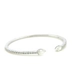 14K WHITE GOLD BRACELET 10.70 GR WITH DIAMONDS - DH-B367