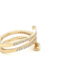 5.15G YELLOW GOLD RING WITH DIAMONDS - A3531