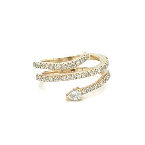 5.15G YELLOW GOLD RING WITH DIAMONDS - A3531